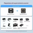 UGREEN US370 80805 USB C to USB B 2.0 Cable Braided Printer Cable, Length: 1m — US370