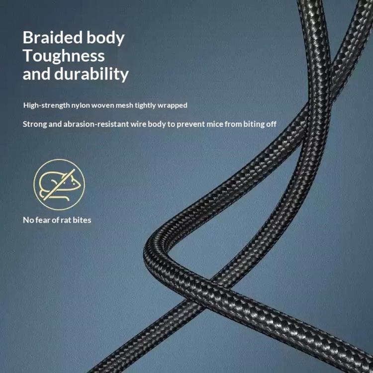 UGREEN US370 80805 USB C to USB B 2.0 Cable Braided Printer Cable, Length: 1m — view 5