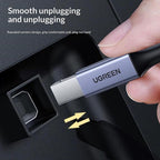 UGREEN US370 80805 USB C to USB B 2.0 Cable Braided Printer Cable, Length: 1m — view 6