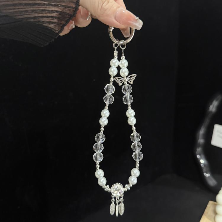 Dreamcatcher Butterfly Pearl Crystal Chain