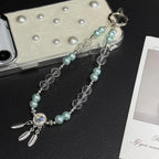 Dreamcatcher Butterfly Pearl Crystal Chain — view 7