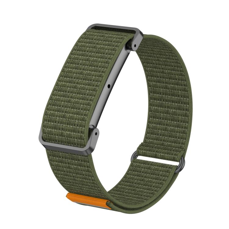 Metal Case Hybrid Nylon Hook and Loop Fastener Watch Band — Royal Blue