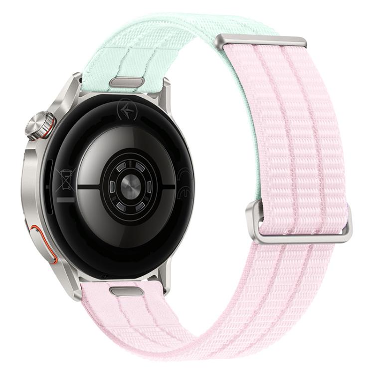 Quick Release Press Button Two Section Breathable Nylon Loop Watch Band