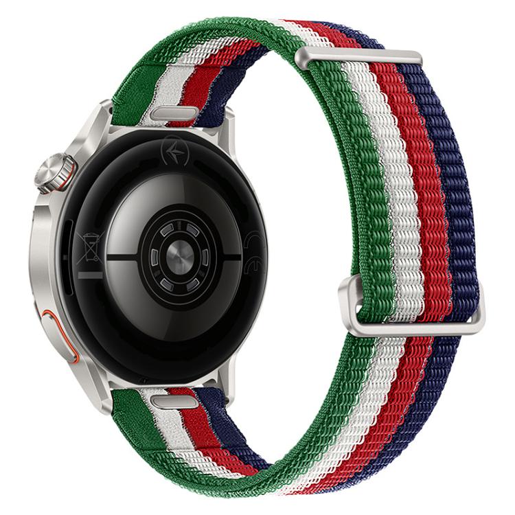 Quick Release Press Button Two Section Breathable Nylon Loop Watch Band