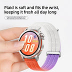 Quick Release Press Button Two Section Breathable Nylon Loop Watch Band