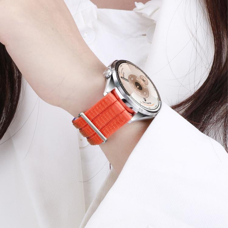 Quick Release Press Button Two Section Breathable Nylon Loop Watch Band