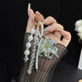 Large Flower Tassel Pearl Crystal Chain