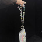 Aurora Heart Faceted Crystal Double Layer Chain — view 6