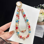 Glass Pearl Double Layer Crystal Chain