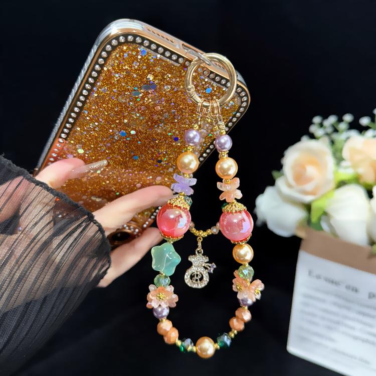 Colorful Floral Money Pouch Double Layer Chain — view 5