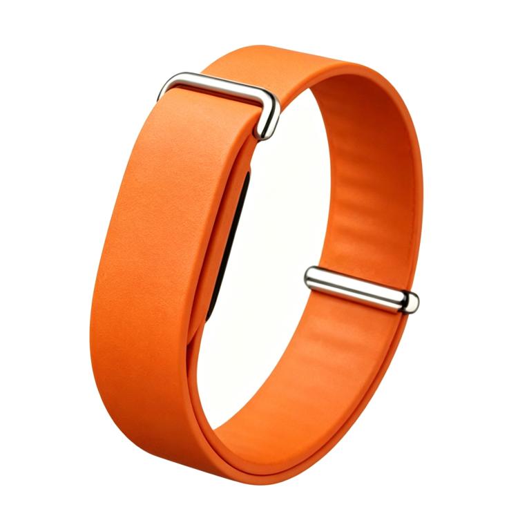 Solid Color Single Lap Silicone Loop Watch Band — White