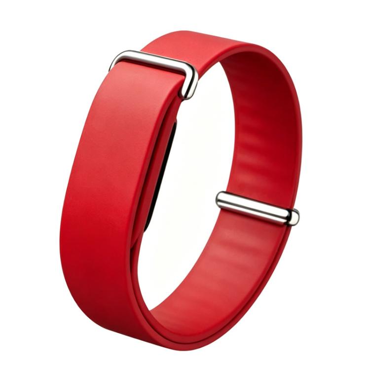 Solid Color Single Lap Silicone Loop Watch Band — Orange