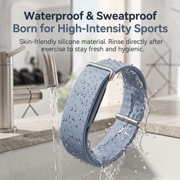 Solid Color Single Lap Silicone Loop Watch Band