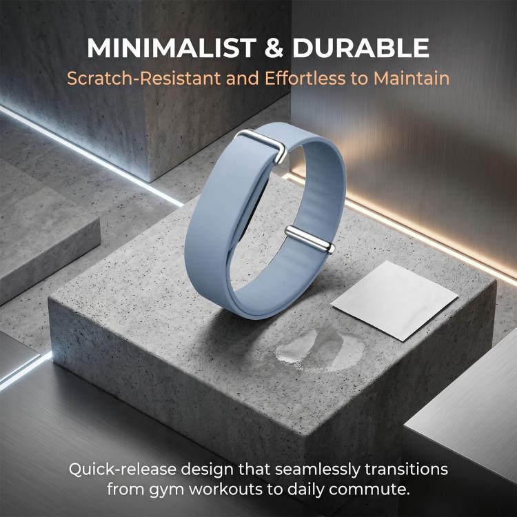 Solid Color Single Lap Silicone Loop Watch Band