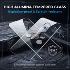 10pcs AR Anti-Reflection 300CC Electroplated High-Alumina Screen-Printed HD Tempered Glass Film