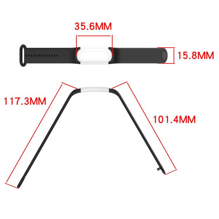 Watch Frame Integrated Reverse Buckle Silicone Watch Band