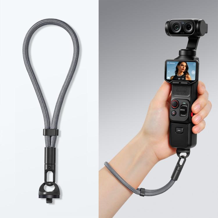 Anti-Loss Self-Locking Adjustable Camera Wrist Lanyard — Orange