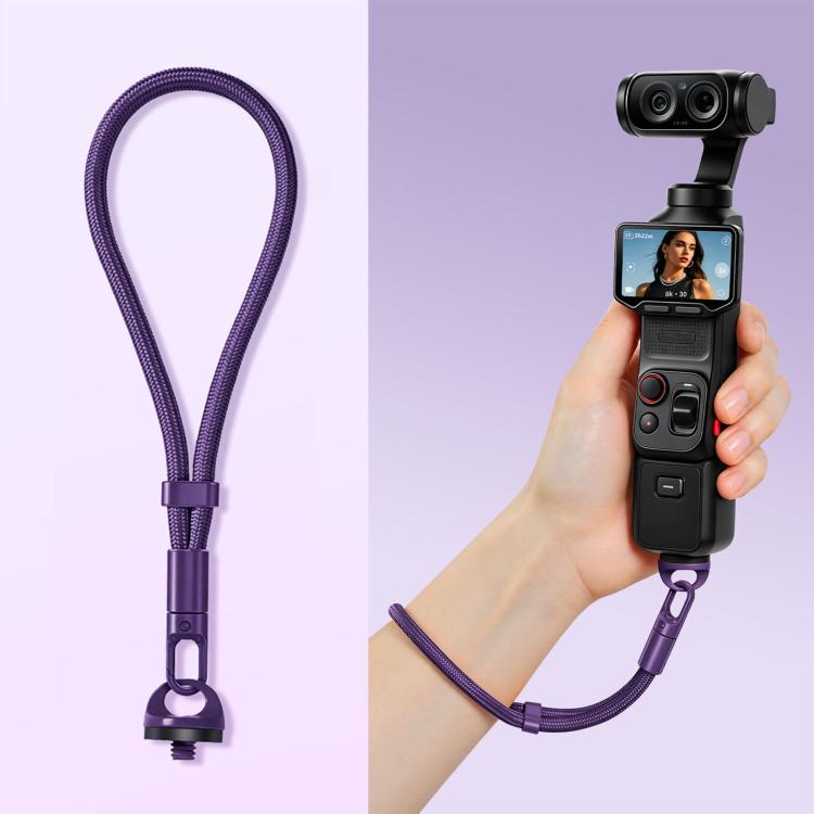 Anti-Loss Self-Locking Adjustable Camera Wrist Lanyard — Light Camel