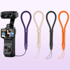 Thin-Strap Style Anti-Loss Self-Locking Adjustable Camera Wrist Lanyard — Sapphire Blue