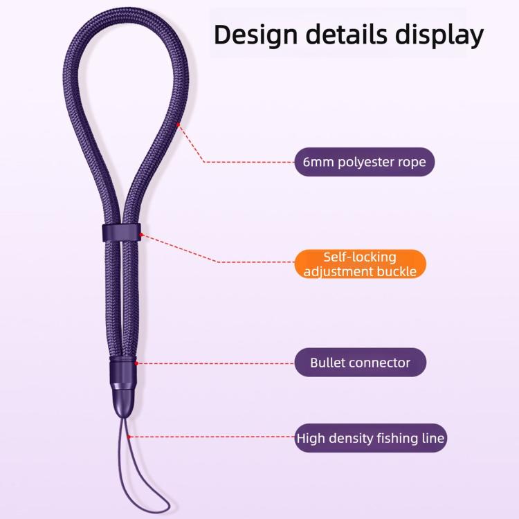 Thin-Strap Style Anti-Loss Self-Locking Adjustable Camera Wrist Lanyard — view 14
