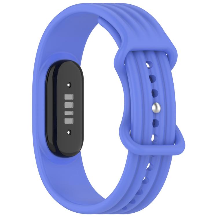 Vertical Texture Butterfly Buckle Solid Color Silicone Watch Band