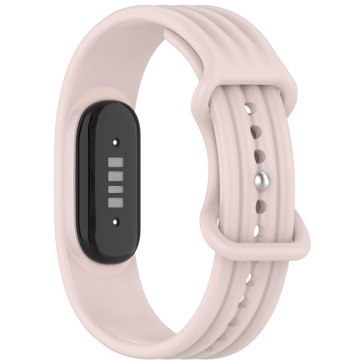 Vertical Texture Butterfly Buckle Solid Color Silicone Watch Band