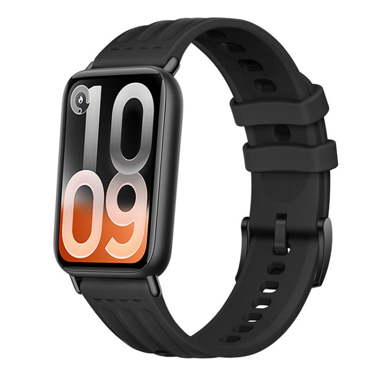 One Line Triple Loop Design Solid Color Silicone Watch Band
