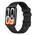 One Line Triple Loop Design Solid Color Silicone Watch Band