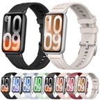 One Line Triple Loop Design Solid Color Silicone Watch Band