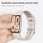 One Line Triple Loop Design Solid Color Silicone Watch Band