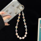 Square Gradient Pearl Minimalist Beaded Chain — view 7