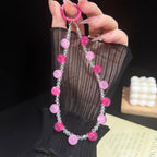 Solid Gradient Jelly Fine Crystal Beaded Chain