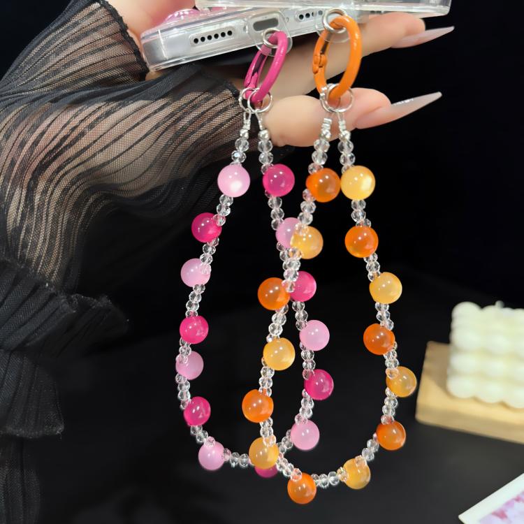 Solid Gradient Jelly Fine Crystal Beaded Chain — view 6