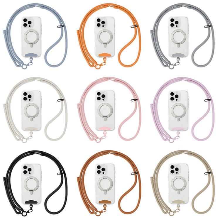 Adjustable 3-in-1 Braided Cell Phone Lanyard — Misty Blue