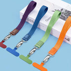 Wide-Weave Wrist Strap Shock-Resistant Cell Phone Lanyard — Matcha Green