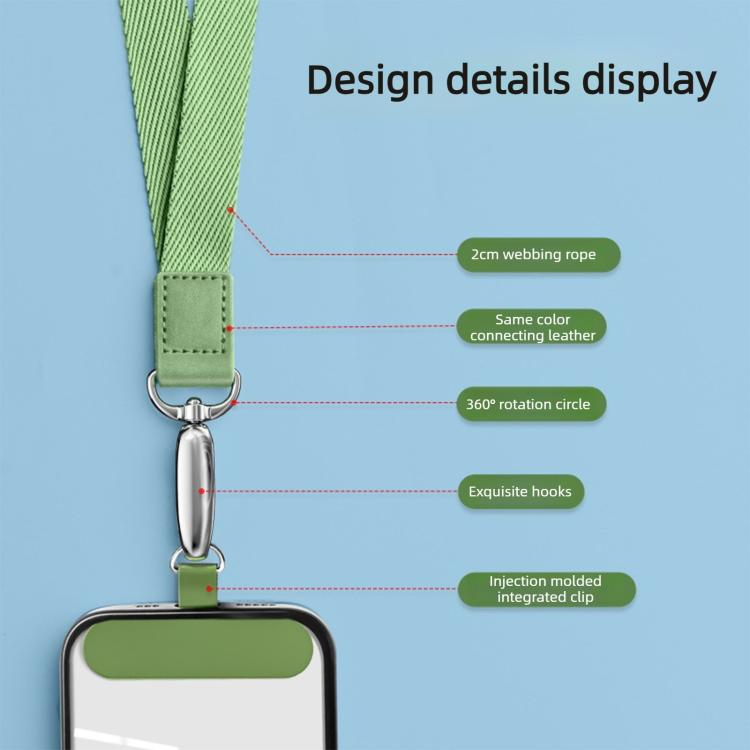 Wide-Weave Wrist Strap Shock-Resistant Cell Phone Lanyard — view 10