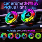 L030 Car Air Vent RGB Aroma Diffuser Voice-Controlled LED Rhythm Ambient Light