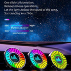 L030 Car Air Vent RGB Aroma Diffuser Voice-Controlled LED Rhythm Ambient Light