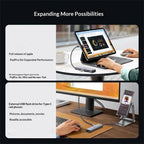 UGREEN CM512-15598 6 in 1 Hub HD Gigabit Ethernet Docking Station with PD 100W Charging Port — view 3
