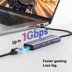 UGREEN CM512-15598 6 in 1 Hub HD Gigabit Ethernet Docking Station with PD 100W Charging Port — view 10
