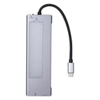 2529 Ethernet HD 4K 60Hz PD 100W 9 in 1 USB 3.2 Hub M.2 NVMe SSD Enclosure Docking Station — 2529