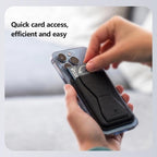 LeReach Vaya Series Aero Edition Leather Magnetic Mobile Phone Card Bag Holder