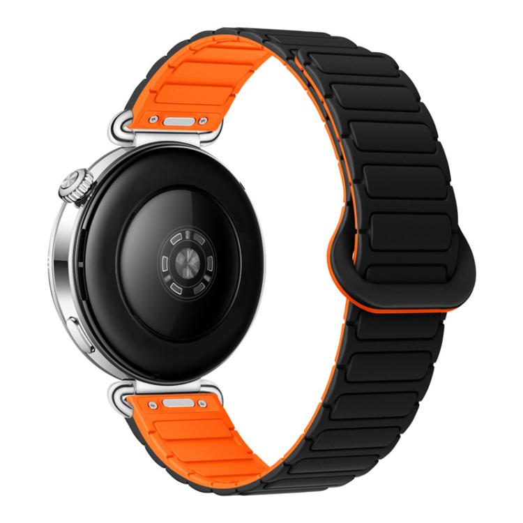 Press Button I-Shaped Magnetic Silicone Watch Band