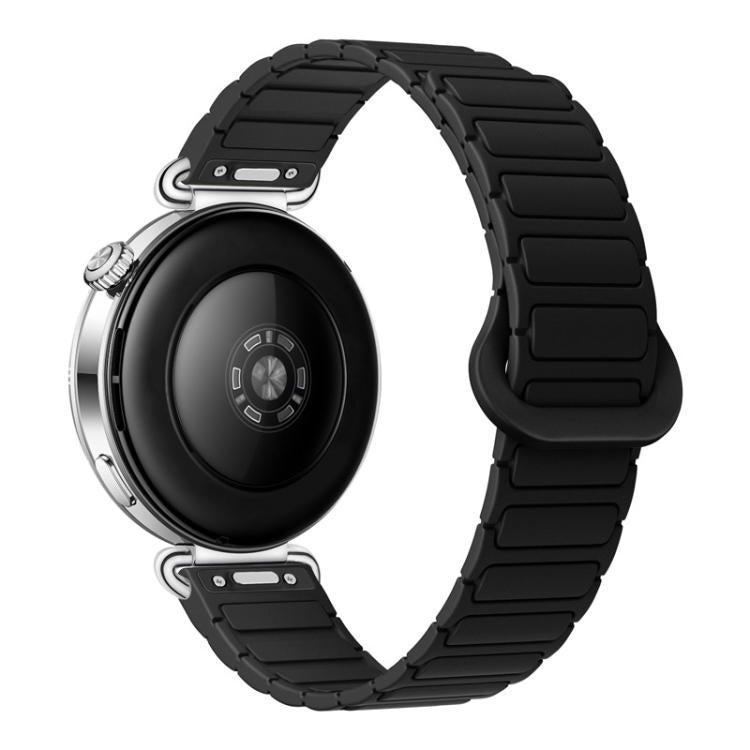 Press Button I-Shaped Magnetic Silicone Watch Band