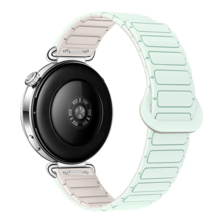 Press Button I-Shaped Magnetic Silicone Watch Band