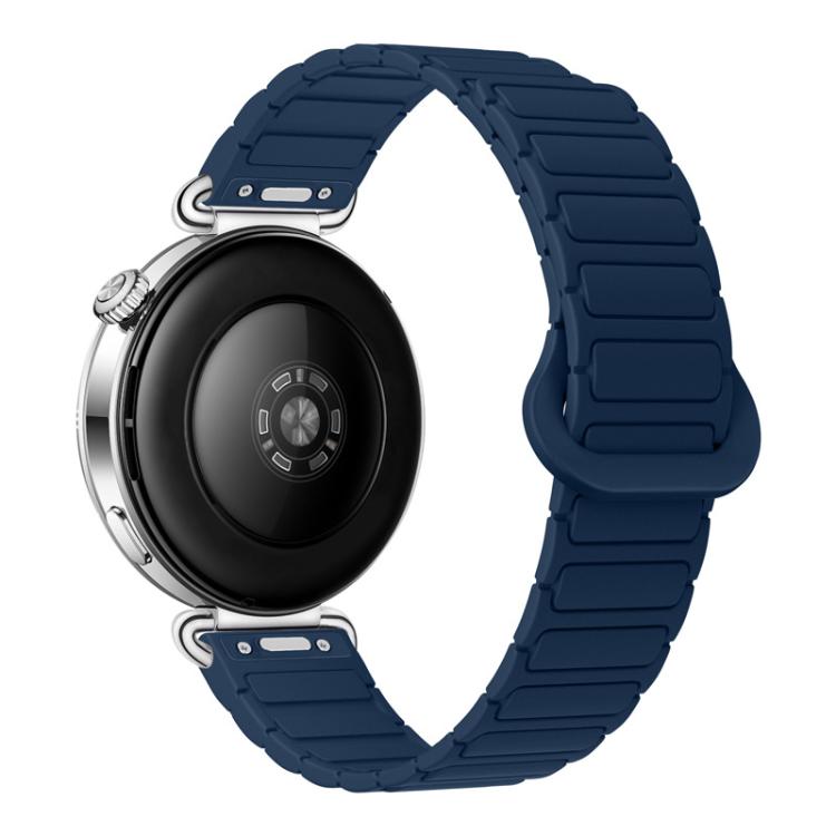 Press Button I-Shaped Magnetic Silicone Watch Band
