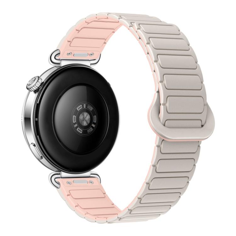 Press Button I-Shaped Magnetic Silicone Watch Band