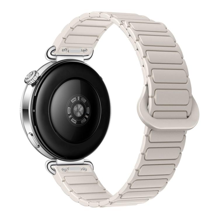 Press Button I-Shaped Magnetic Silicone Watch Band
