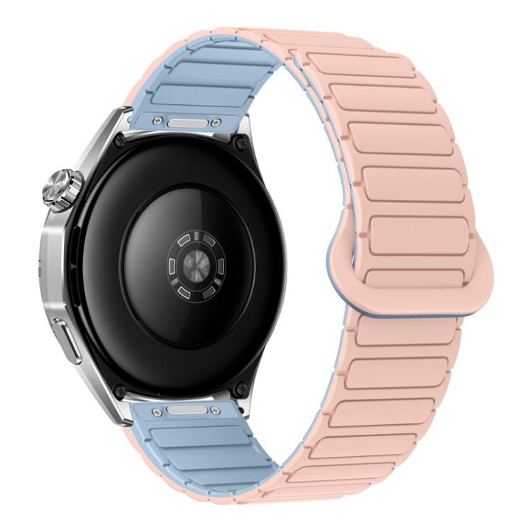 Press Button I-Shaped Magnetic Silicone Watch Band