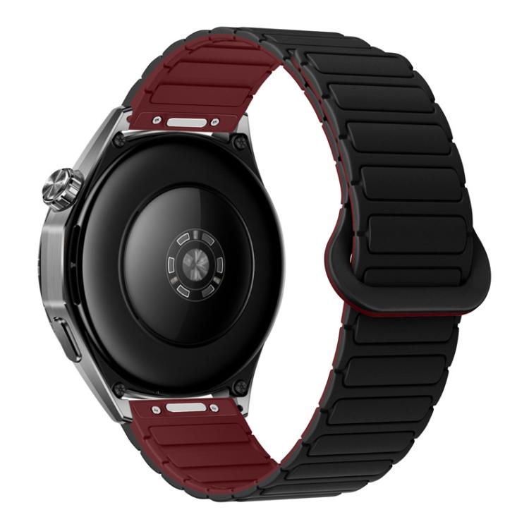 Press Button I-Shaped Magnetic Silicone Watch Band